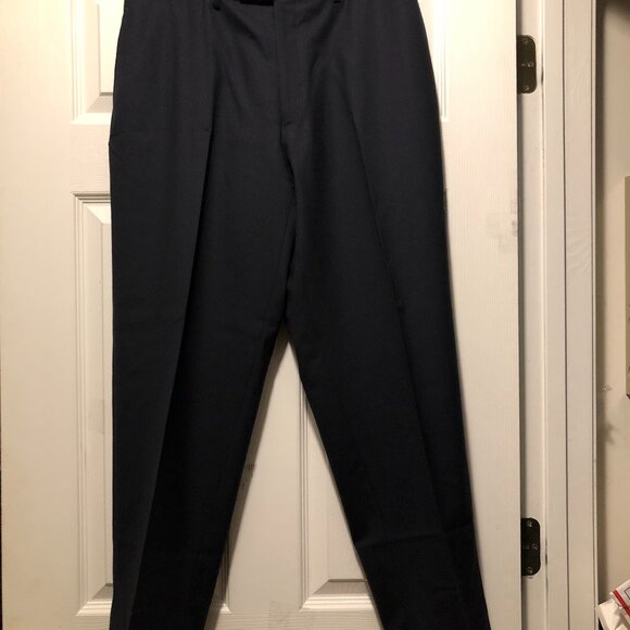 Ralph Lauren men's navy 100%wool dress pants size: 33/30